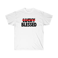 
              Lucky Blessed - Short Sleeve T-Shirt - POSITIVE SOUL - Inspirational Style
            
