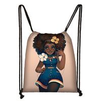 
              Black Girl Magic Drawstring Bag (10 Options Available) - POSITIVE SOUL - Inspirational Style
            