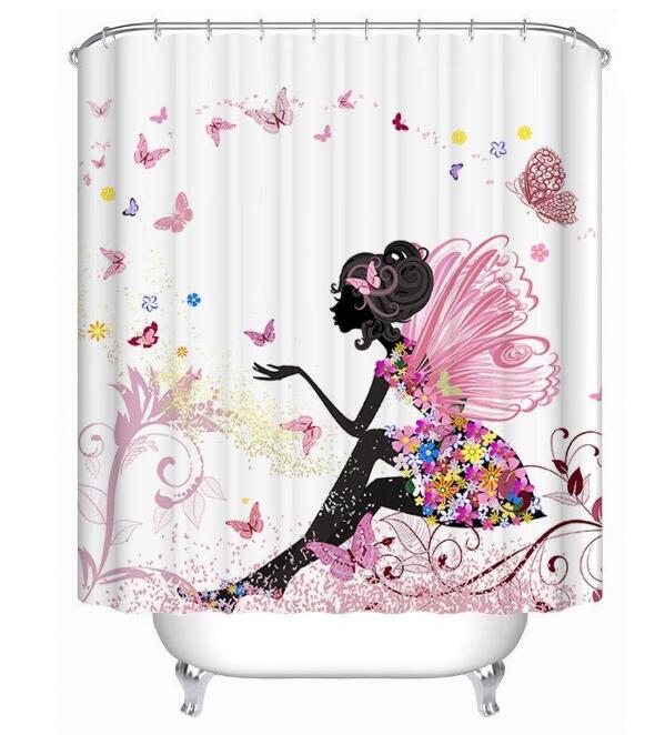 Butterfly Fairy Magic Shower Curtain Bathroom Decor - POSITIVE SOUL - Inspirational Style