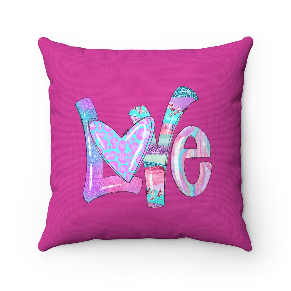 Love Spun Polyester Square Pillow - POSITIVE SOUL - Inspirational Style