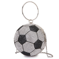 Rhinestone Basketball or Soccer Ball (Football) Bag Purse - POSITIVE SOUL - Inspirational Style