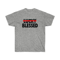 Lucky Blessed - Short Sleeve T-Shirt - POSITIVE SOUL - Inspirational Style