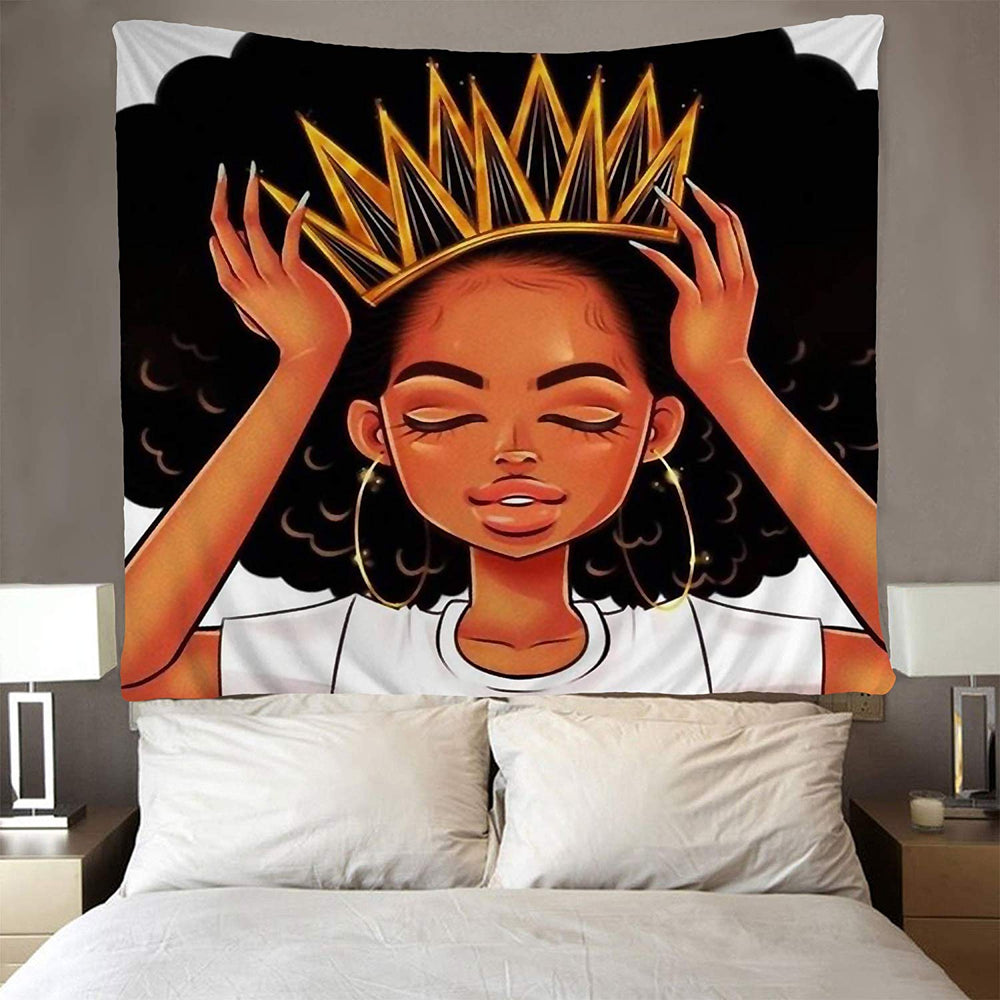 Black Girl Magic Print Wall Hanging Tapestry - POSITIVE SOUL - Inspirational Style