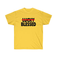 Lucky Blessed - Short Sleeve T-Shirt - POSITIVE SOUL - Inspirational Style
