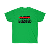 
              Lucky Blessed - Short Sleeve T-Shirt - POSITIVE SOUL - Inspirational Style
            