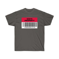 
              God's Property Bar Code - Short Sleeve T-Shirt - POSITIVE SOUL - Inspirational Style
            
