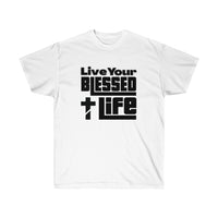 
              Live Your Blessed Life - Short Sleeve T-Shirt - POSITIVE SOUL - Inspirational Style
            