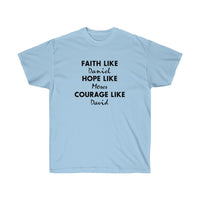 Faith Hope Courage - Short Sleeve T-Shirt - POSITIVE SOUL - Inspirational Style