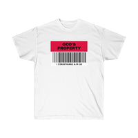 God's Property Bar Code - Short Sleeve T-Shirt - POSITIVE SOUL - Inspirational Style